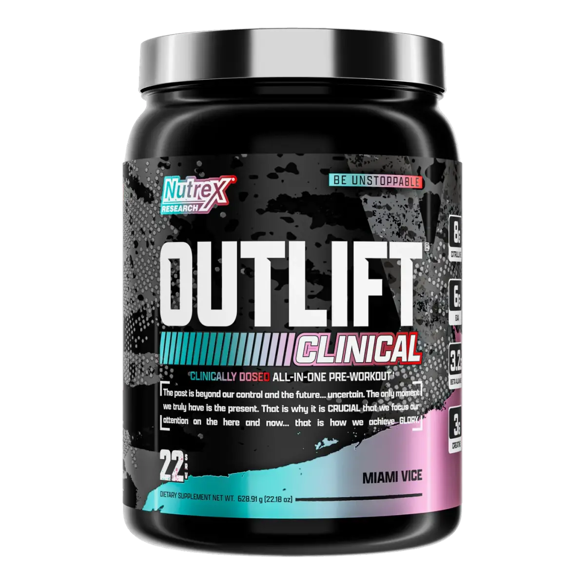 Nutrex Research Out Lift Clinical, Майами Вайс, 618 г, Энергетики и предтрен