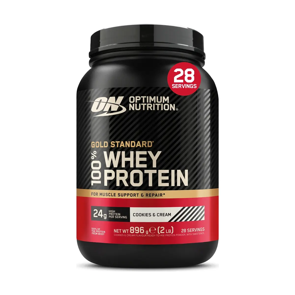 OPTIMUM NUTRITION 100% Whey Gold Standard, Клубника Банан, 900 г, Протеин