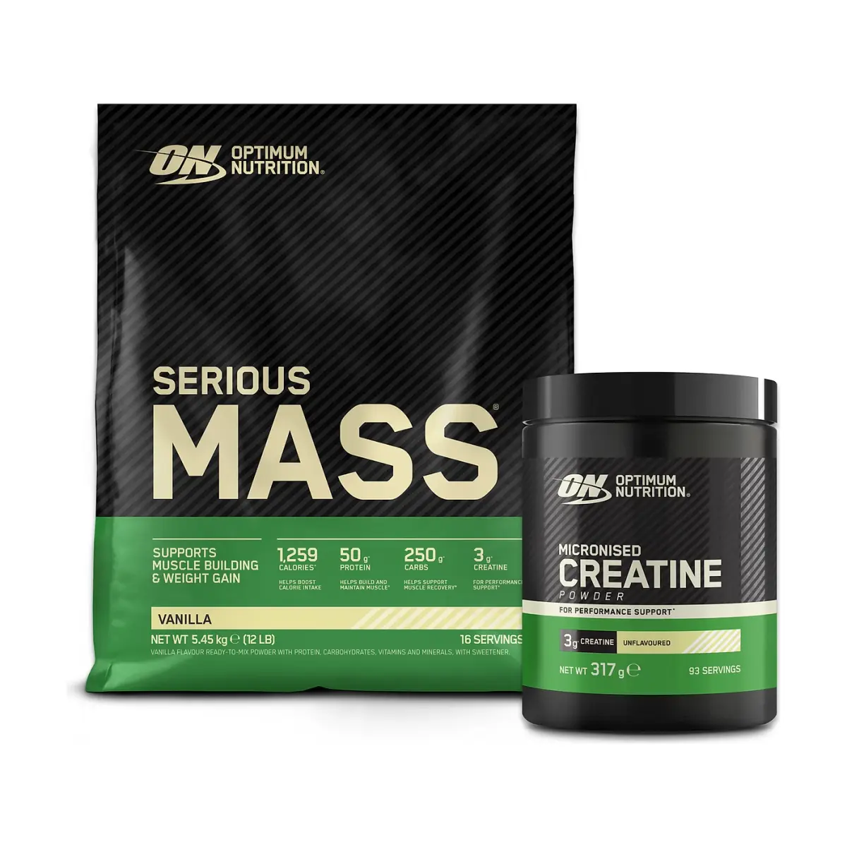OPTIMUM NUTRITION Serious Mass, Клубника, 5440 г, Гейнер