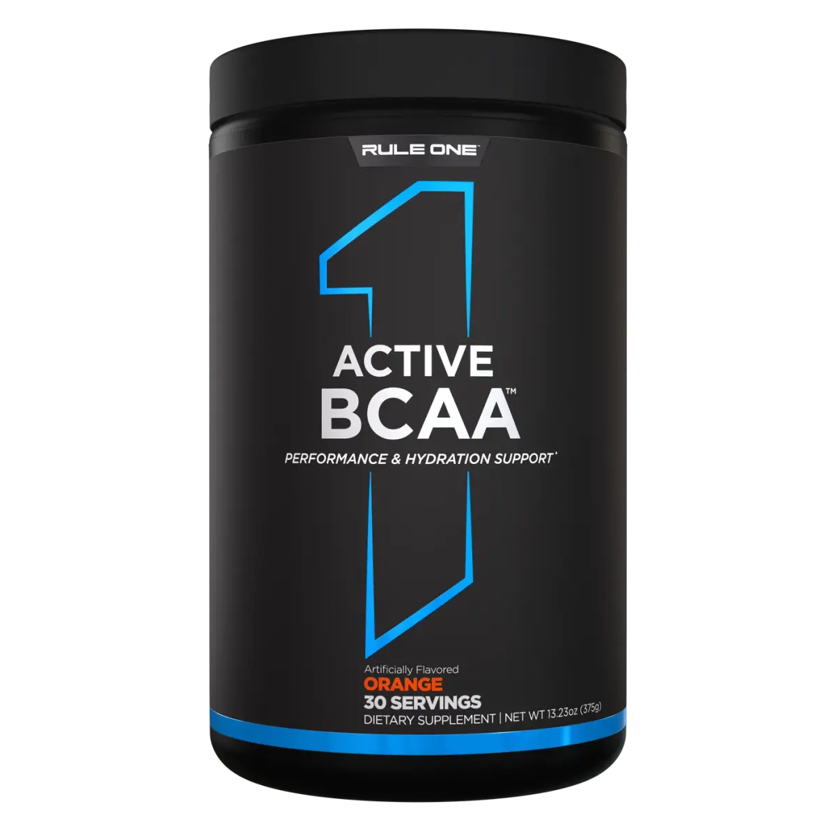 Rule 1 R1 Active BCAA, Апельсин, 375 г, Аминокислоты