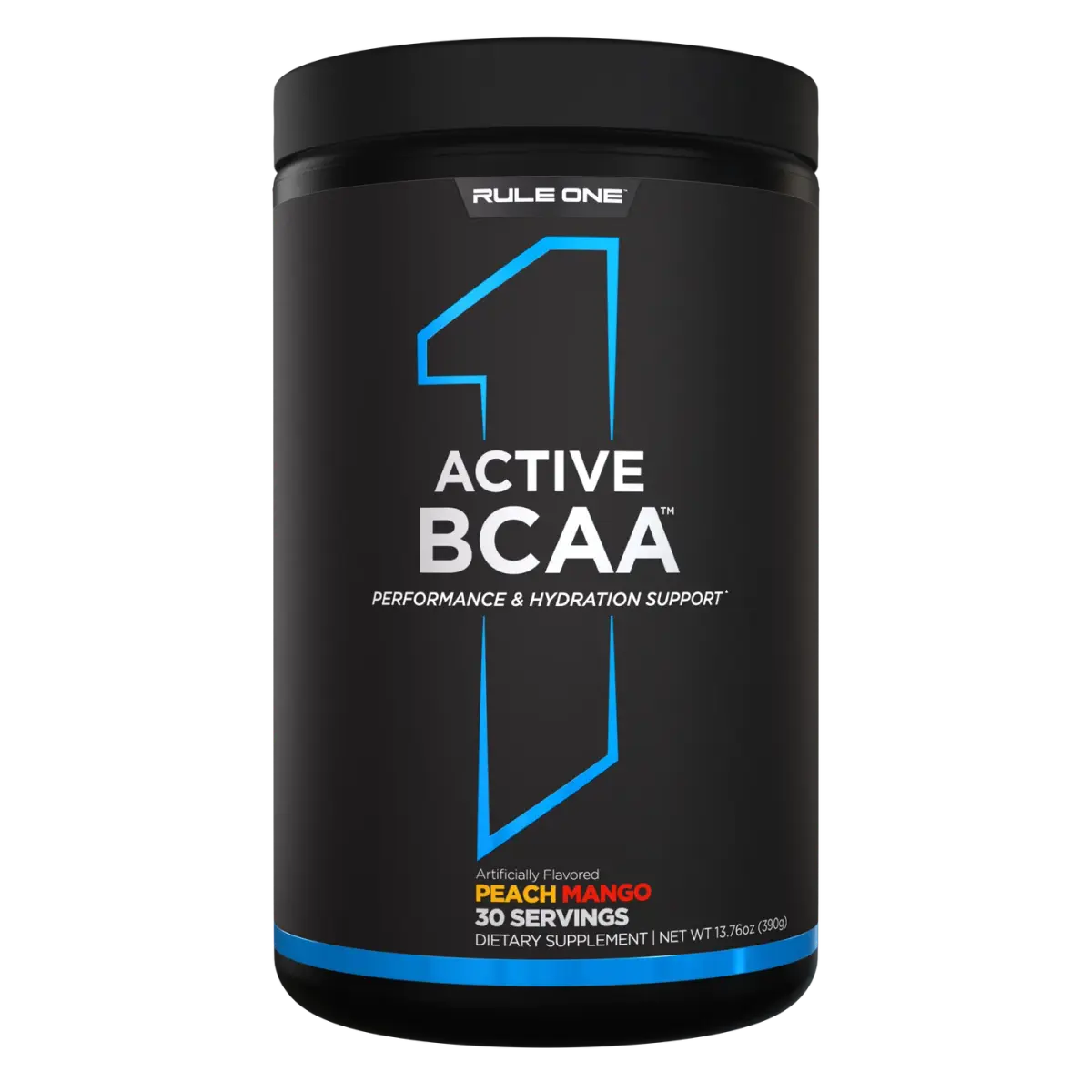 Rule 1 R1 Active BCAA, Персик Манго, 390 г, Аминокислоты