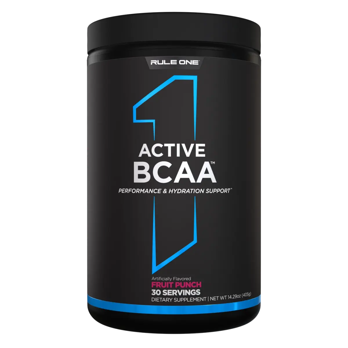 Rule 1 R1 Active BCAA, Фруктовый Пунш, 405 г, Аминокислоты