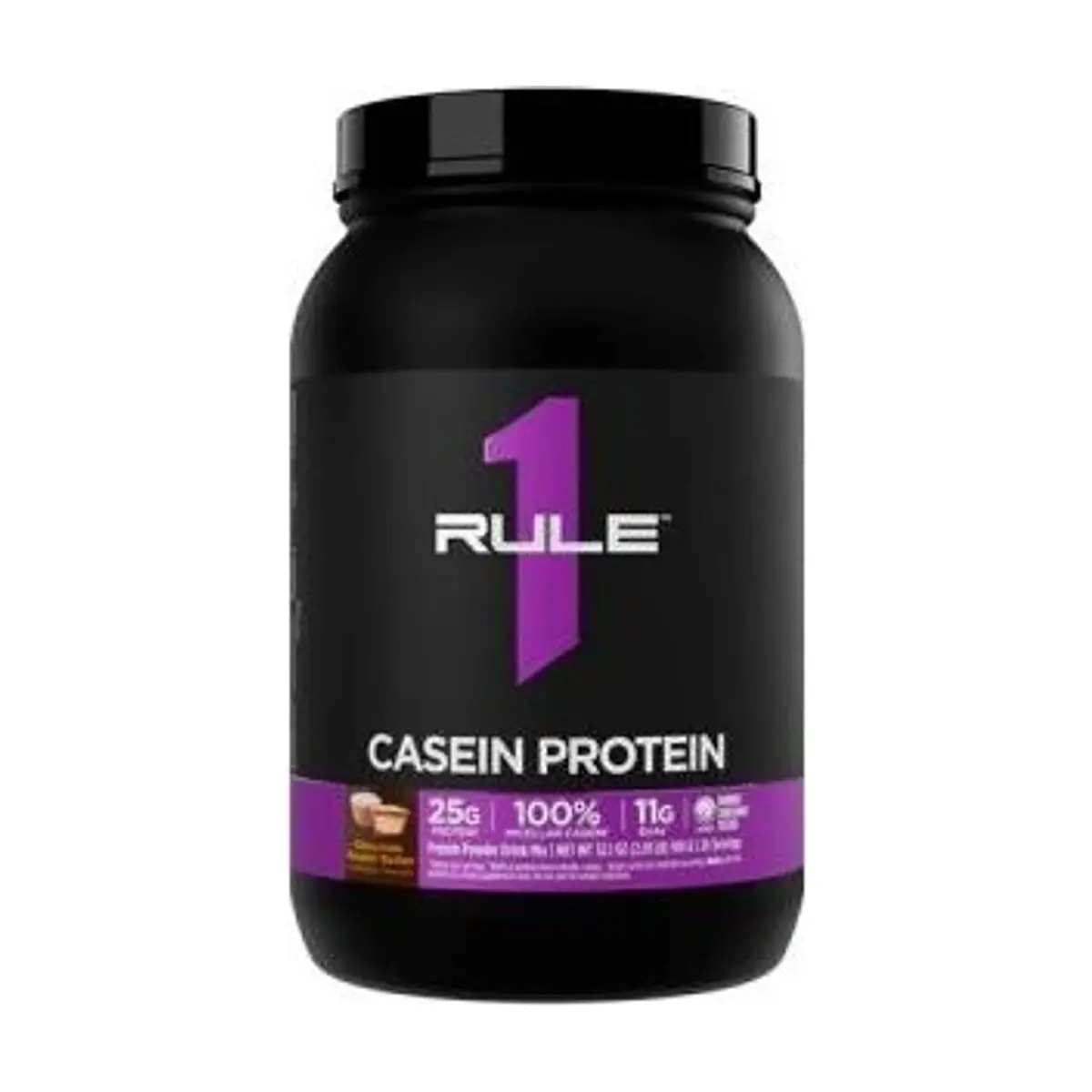 RULE 1 R1 Casein Protein, Шоколад с Орехом, 900 г, Протеин