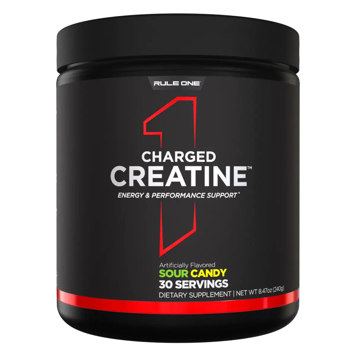 Rule 1 R1 Charged Creatine, Конфетка, 240 г, Креатин