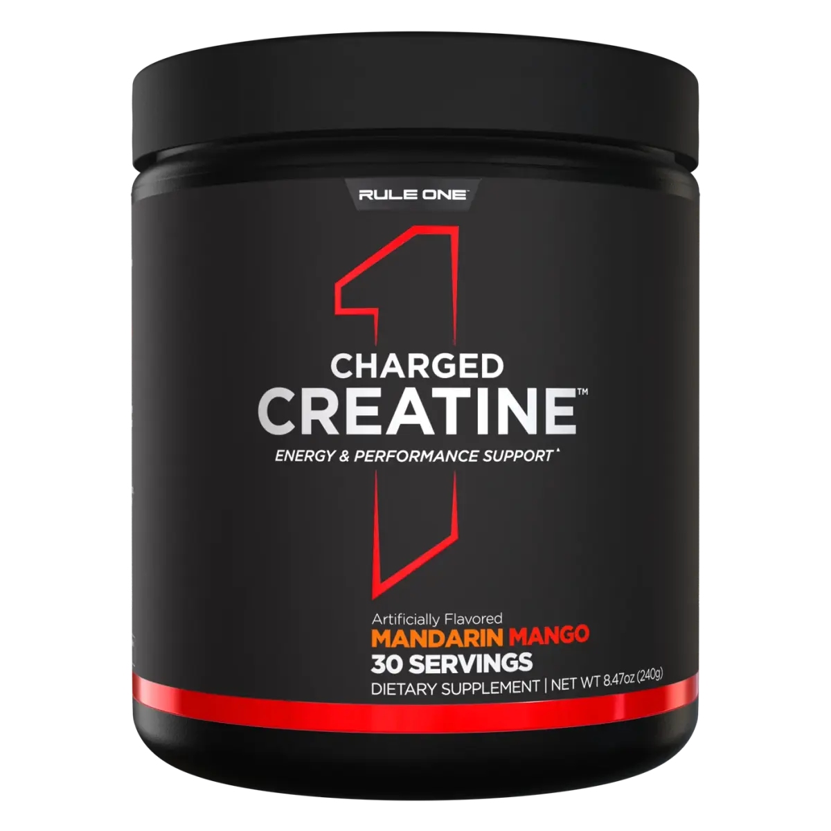 Rule 1 R1 Charged Creatine, Манго Мандарин, 240 г, Креатин