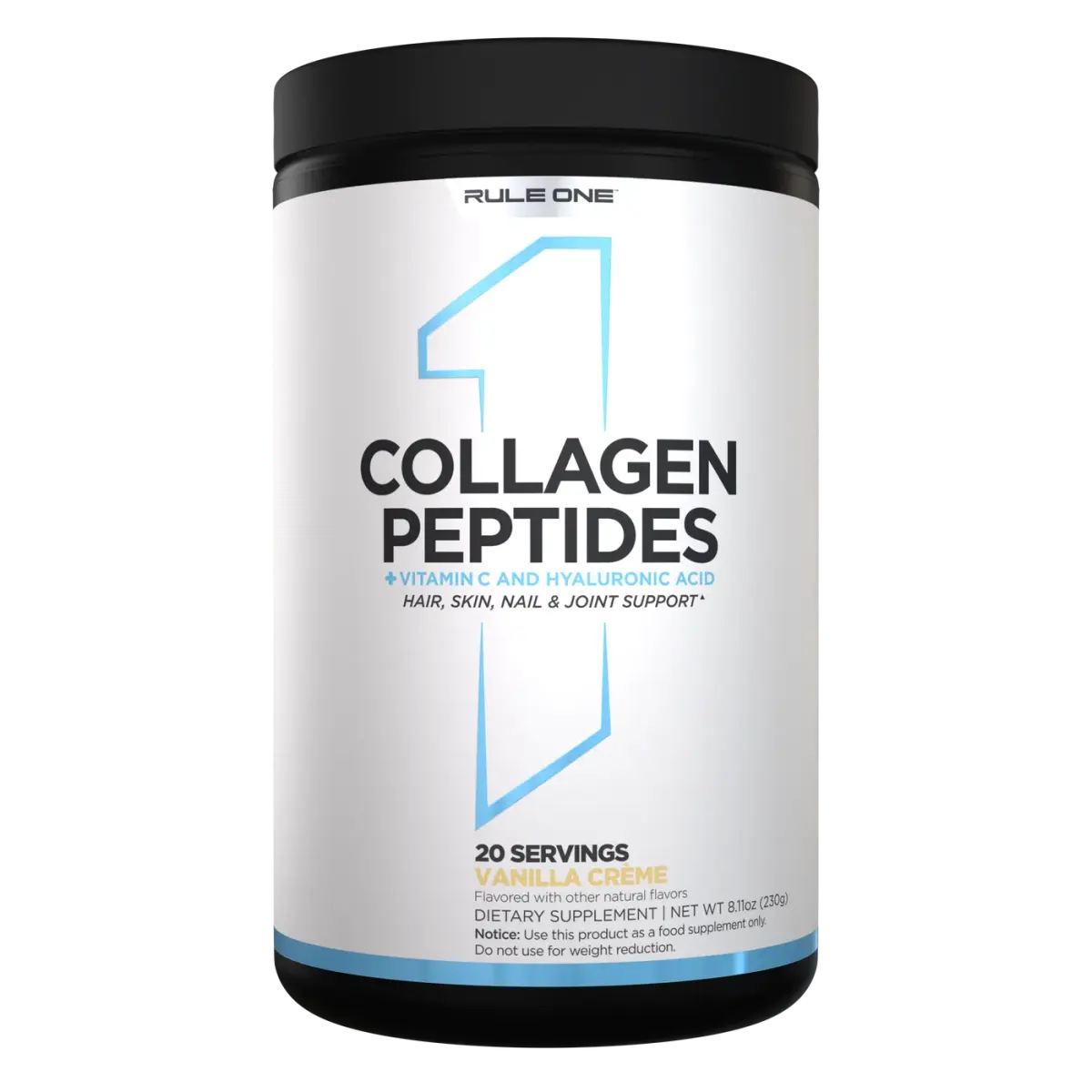 Rule 1 R1 Collagen Peptides, Ваниль, 230 г, Специальные добавки