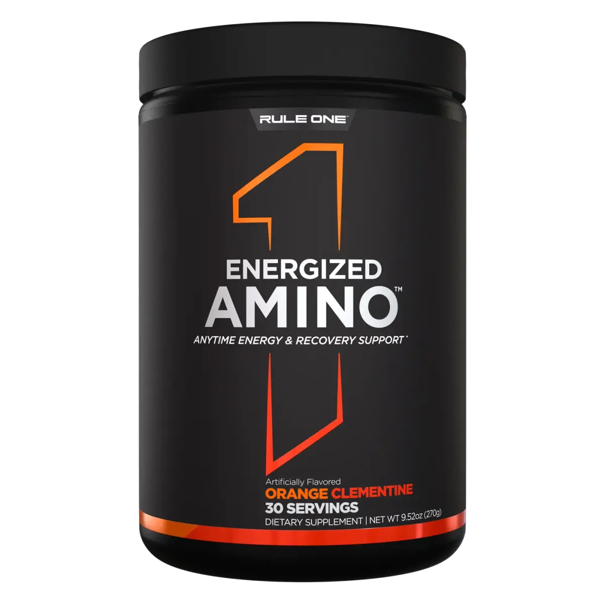 Rule 1 R1 Energized Amino, Апельсин Клементин, 270 г, Аминокислоты