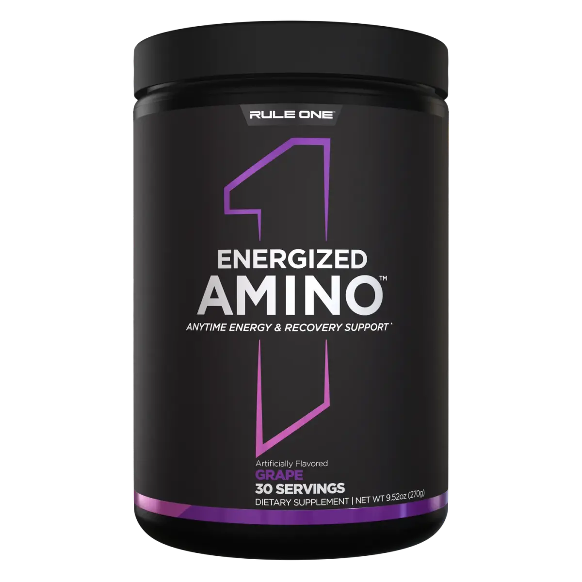 Rule 1 R1 Energized Amino, Виноград, 270 г, Аминокислоты