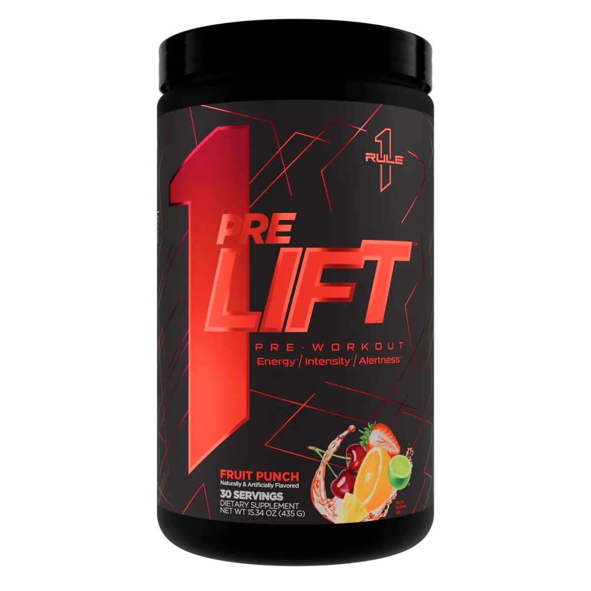 Rule 1 R1 Pre LIFT, Фруктовый Пунш, 420 г, Энергетики и предтрен