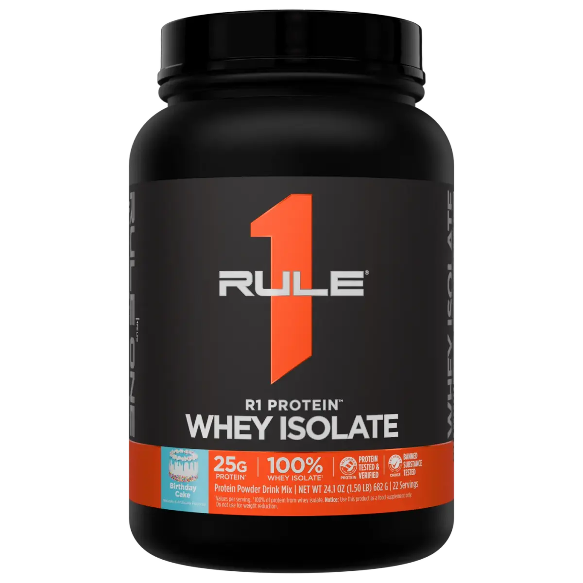 Rule 1 R1 Protein Whey Isolate, Ванильный Торт, 900 г, Протеин