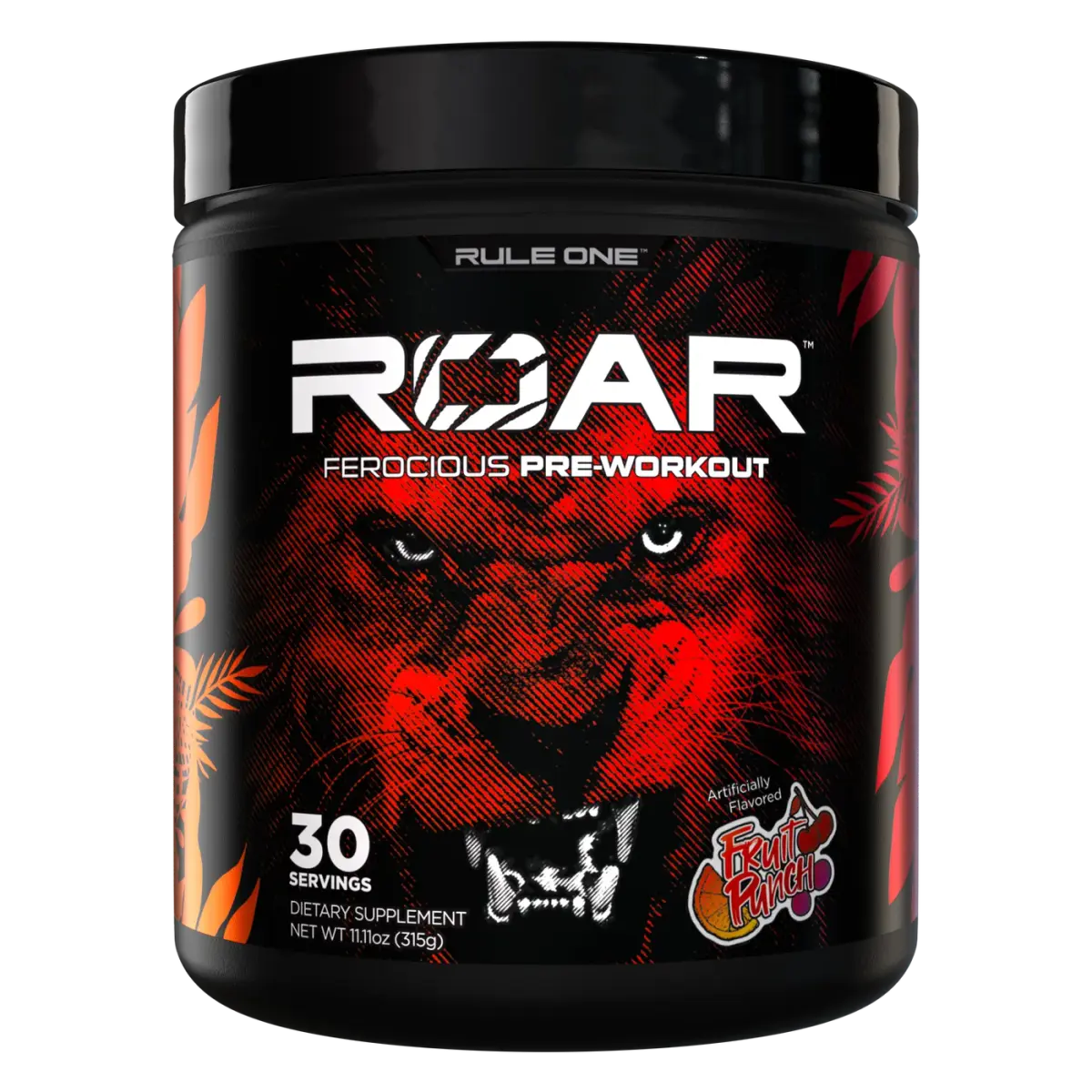 Rule 1 R1 Roar, Фруктовый Пунш, 315 г, Энергетики и предтрен