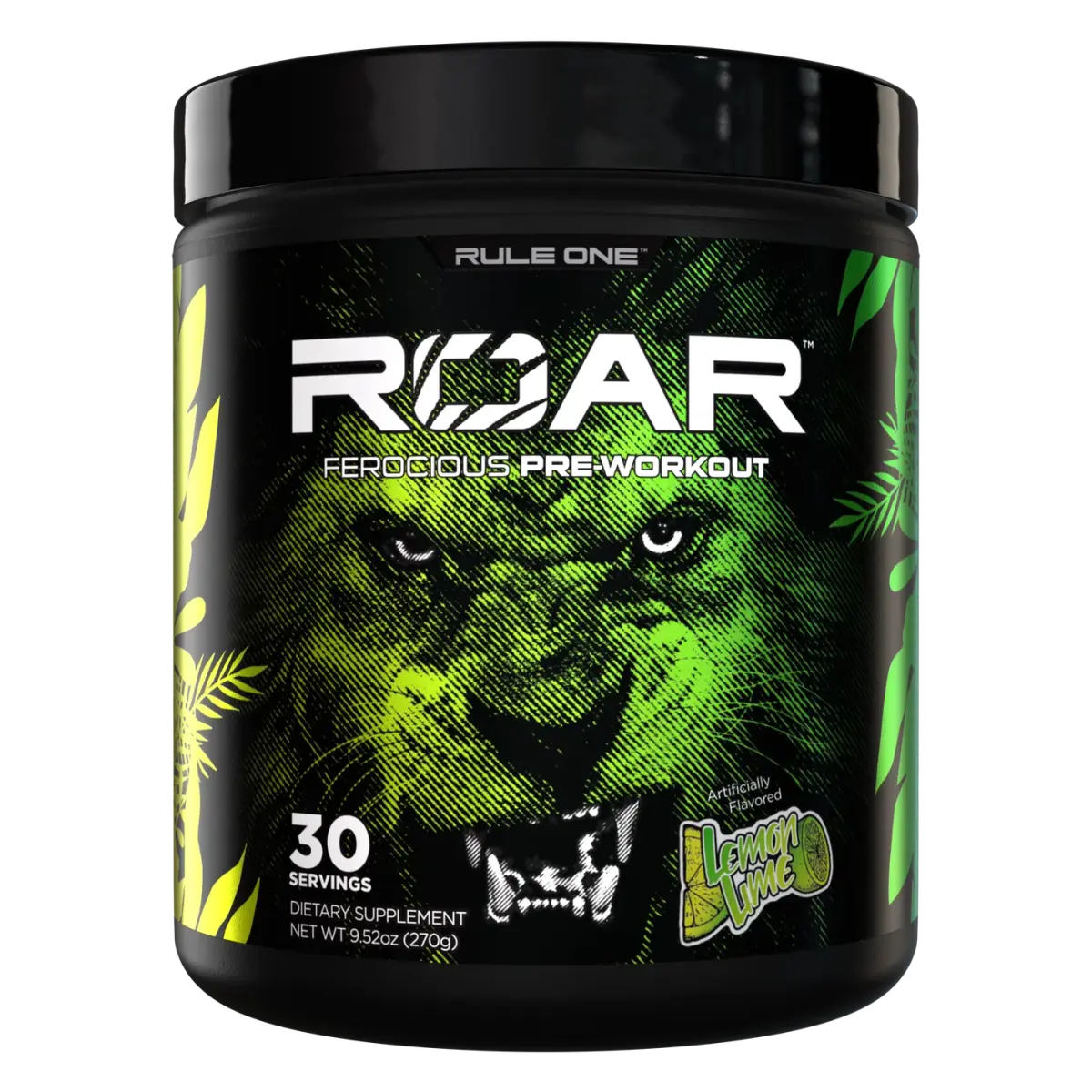 Rule 1 R1 Roar, Лимон Лайм, 315 г, Энергетики и предтрен
