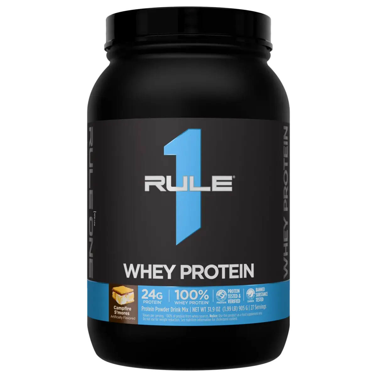 Rule 1 R1 Whey Protein, Зефир, 2300 г, Протеин