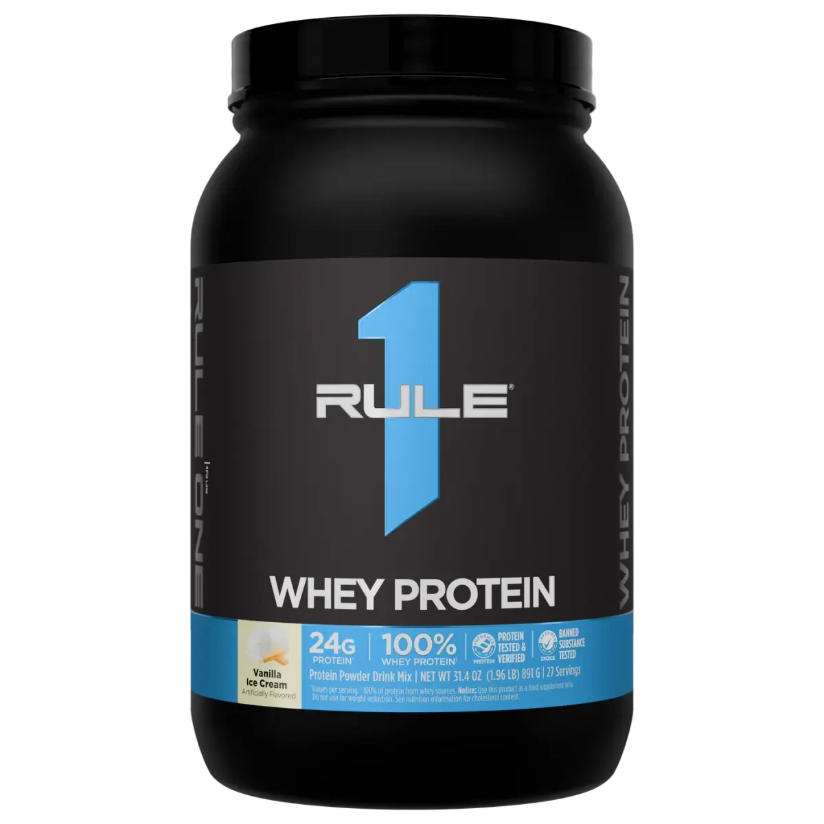 Rule 1 R1 Whey Protein, Ванильное Мороженое, 500 г, Протеин