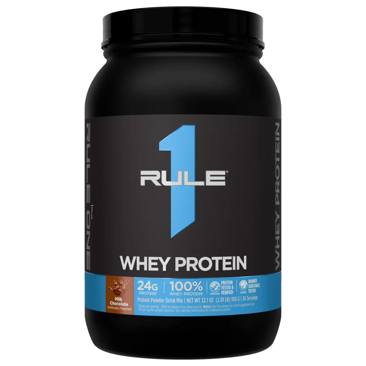 Rule 1 R1 Whey Protein, Молочный Шоколад, 900 г, Протеин