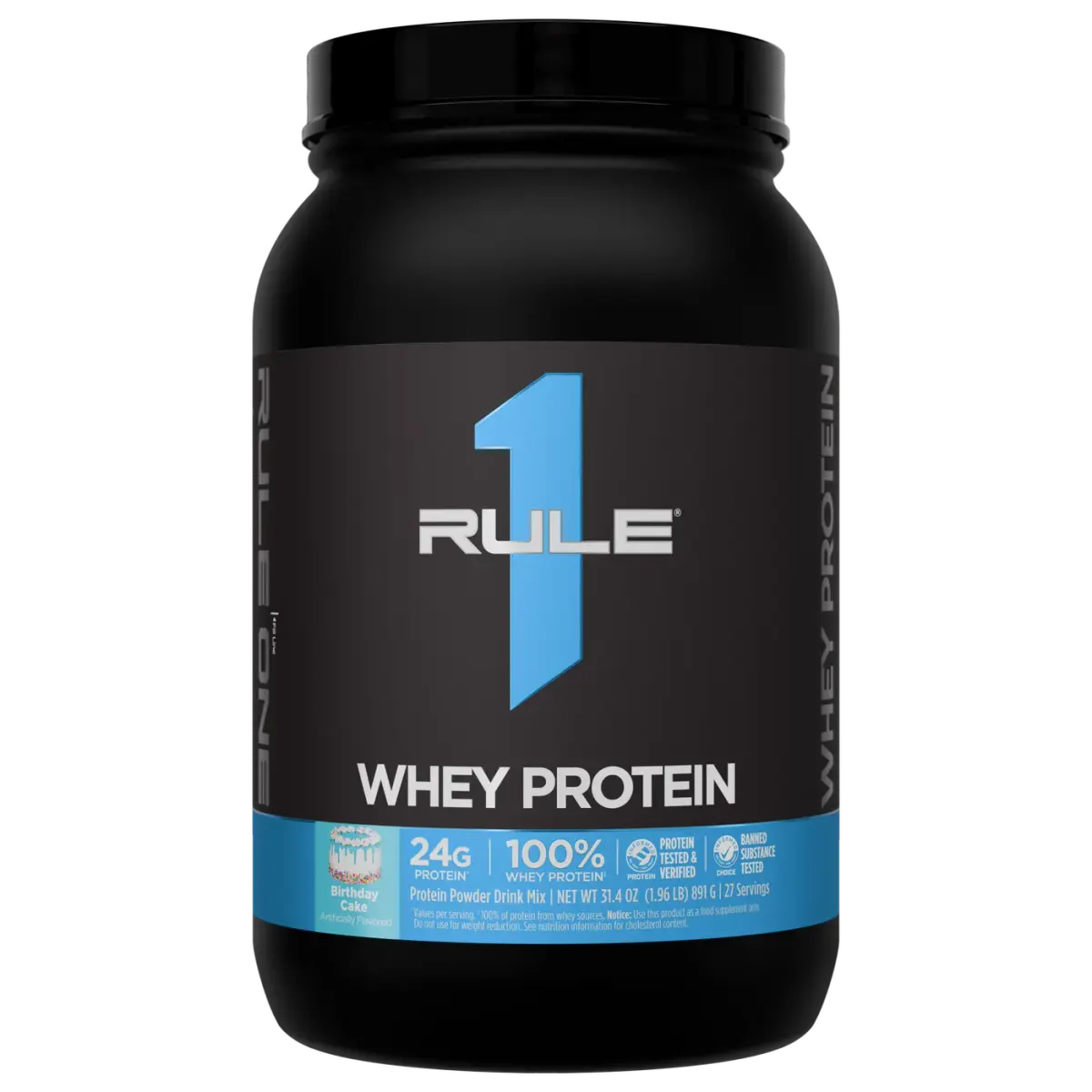 Rule 1 R1 Whey Protein, Праздничный Торт, 900 г, Протеин